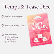 Cargar imagen en el visor de la galería, Tempt &amp; Tease Dice COUPLES FOREPLAY DICE
