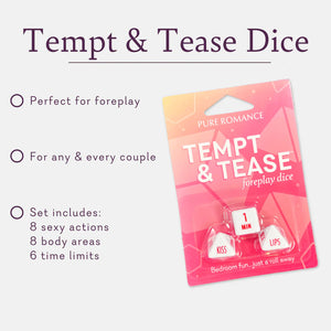 Tempt & Tease Dice COUPLES FOREPLAY DICE