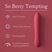 Cargar imagen en el visor de la galería, So Berry Tempting ULTRA SOFT VAGINAL VIBRATOR
