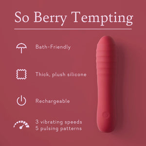 So Berry Tempting ULTRA SOFT VAGINAL VIBRATOR