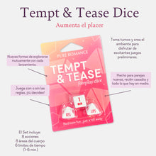 Cargar imagen en el visor de la galería, Tempt &amp; Tease Dice COUPLES FOREPLAY DICE
