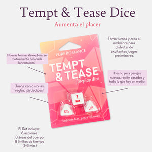 Tempt & Tease Dice COUPLES FOREPLAY DICE